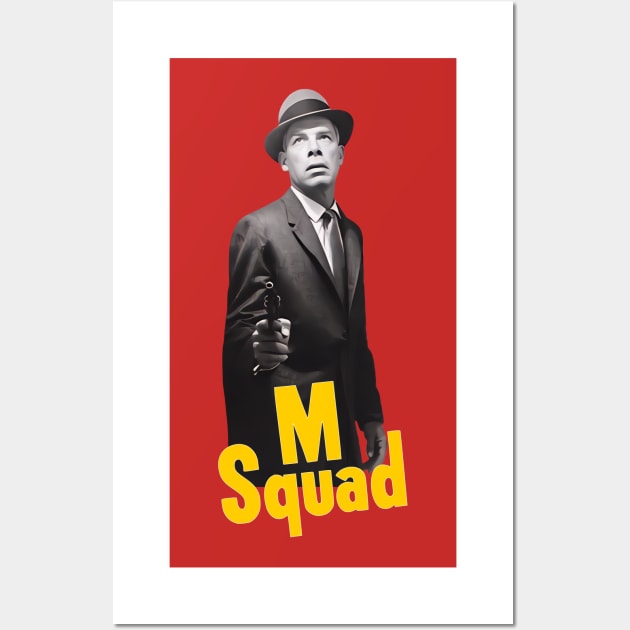 M Squad - Gun- Lee Marvin - 50s/60s Cop Show Wall Art by wildzerouk